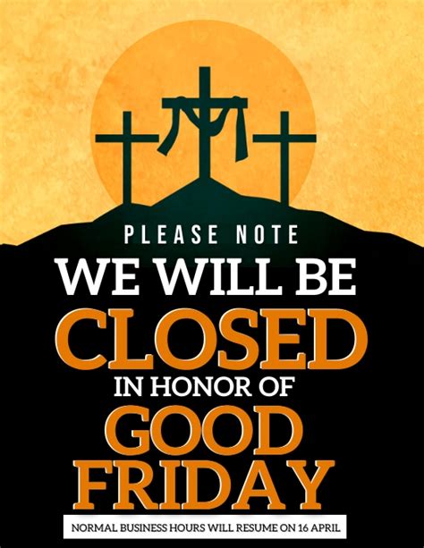 closed for good friday 2022